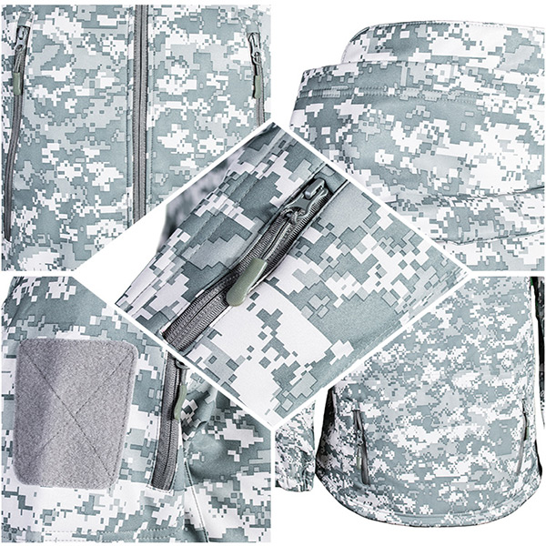 軍様式ACUの帽子が付いている戦術的な羊毛のジャケットのウインドブレイカーのジャケットおよび軍隊の衣類または羊毛のジャケット
