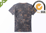 Night Multi Camo Tactical T Shirts 100% Cotton Short Sleeve O Neck OEM