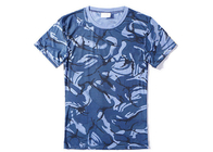 中国 濃紺夏、男女兼用の涼しい軍隊のTシャツの湿気の吸収の軍様式のTシャツ 会社