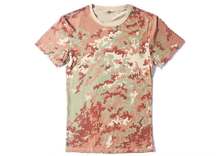 100% Cotton Camouflage Camo Air Force T Shirts , Police Department T Shirts