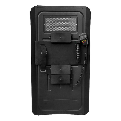 Aluminum Military Ballistic Armor Riot Shield With Lights Shouting Function