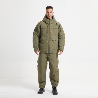 Thermal Insulated Garment Green CP FG Hand Wash Zipper Long Sleeve For Winter Outdoors