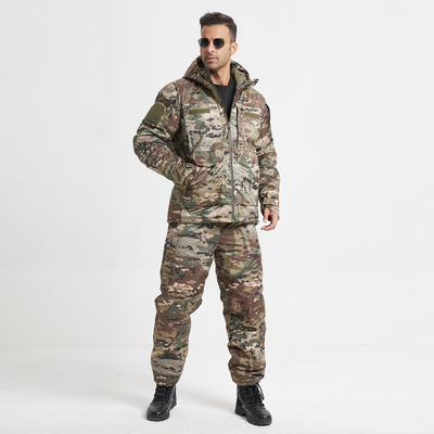 Thermal Insulated Garment Green CP FG Hand Wash Zipper Long Sleeve For Winter Outdoors