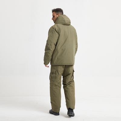Camouflage Military Winter Coat Cotton Lined Stand Collar Jacket for Winter Occasions