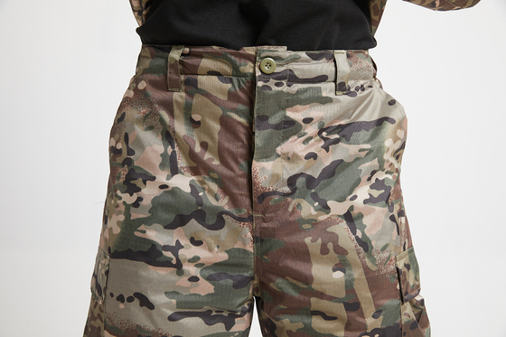 Camouflage Military Winter Coat Cotton Lined Stand Collar Jacket for Winter Occasions